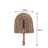 Rustic Seagrass Fan Wall Decor
