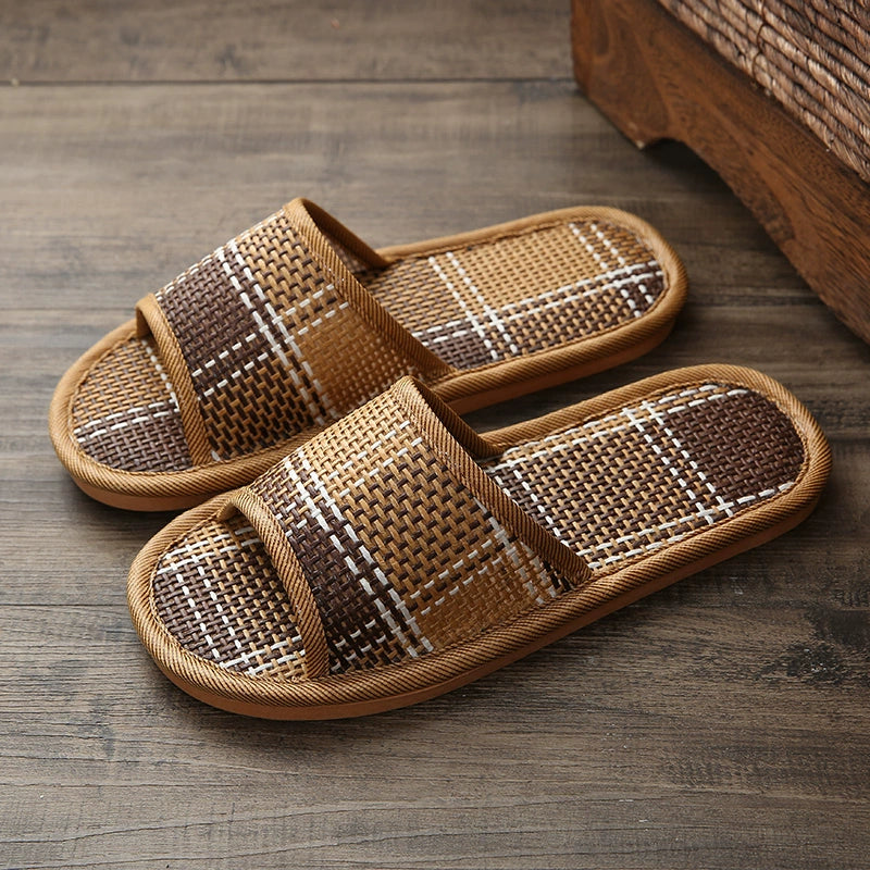 Rattan Straw Slippers