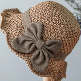 Women's Straw Ruffle Sun Hats