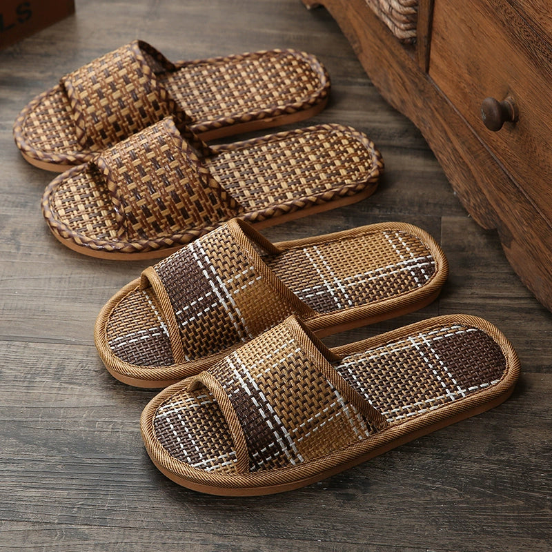 Rattan Straw Slippers