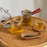 Natural Rattan Tea Set