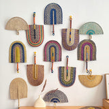 Rustic Seagrass Fan Wall Decor