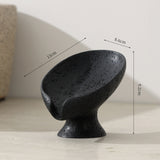 Travertine, lotus leaf soap box, soap box, soap soap shelf, household drain box, soap dish, high-end light luxury soap box