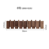 Entrance porch wall coat hook strong viscose free punch coat load-bearing rack piano key solid wood coat hook