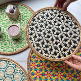 Rattan Coaster Trivet Decor