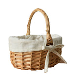 Wicker basket small flower basket portable storage basket storage basket picnic mini flower basket rattan wicker woven basket vegetable basket