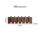 Entrance porch wall coat hook strong viscose free punch coat load-bearing rack piano key solid wood coat hook