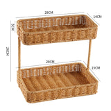 Rattan Organizer Counter Shelf