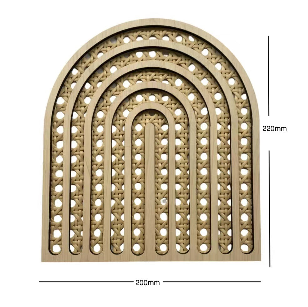 Rattan Moon & Star Wall Decor