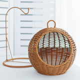Imitation rattan weaving creative home desktop fruit basket, snack candy basket, fruit hanging basket, snack storage basket