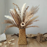 Boho Rattan Flower Vase