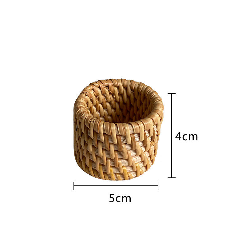 Natural Rattan Napkin Rings