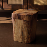 Wood-like Trash Can