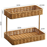 Rattan Organizer Counter Shelf