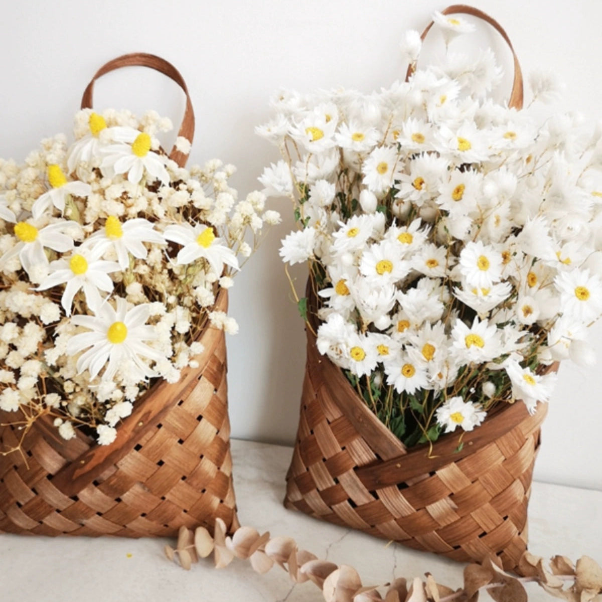Woven Wall Flower Basket