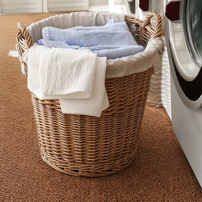 Willow dirty clothes basket laundry basket dirty clothes storage basket household clothes basket put clothes box basket dirty clothes basket artifact