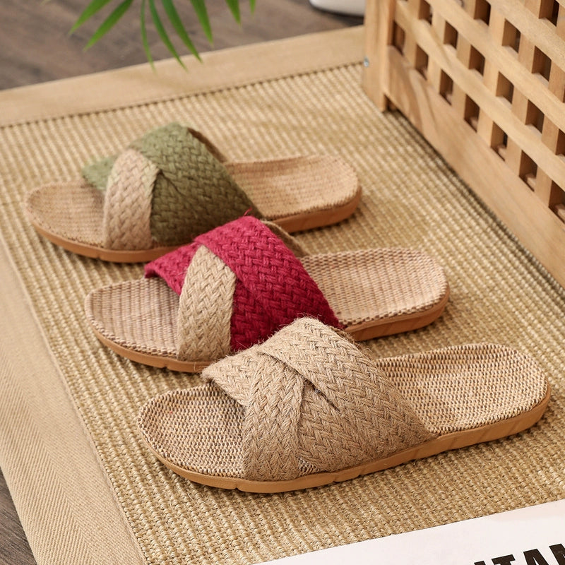 Woven Linen slippers