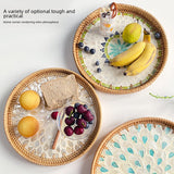 Rattan Tray Mother of Pearl