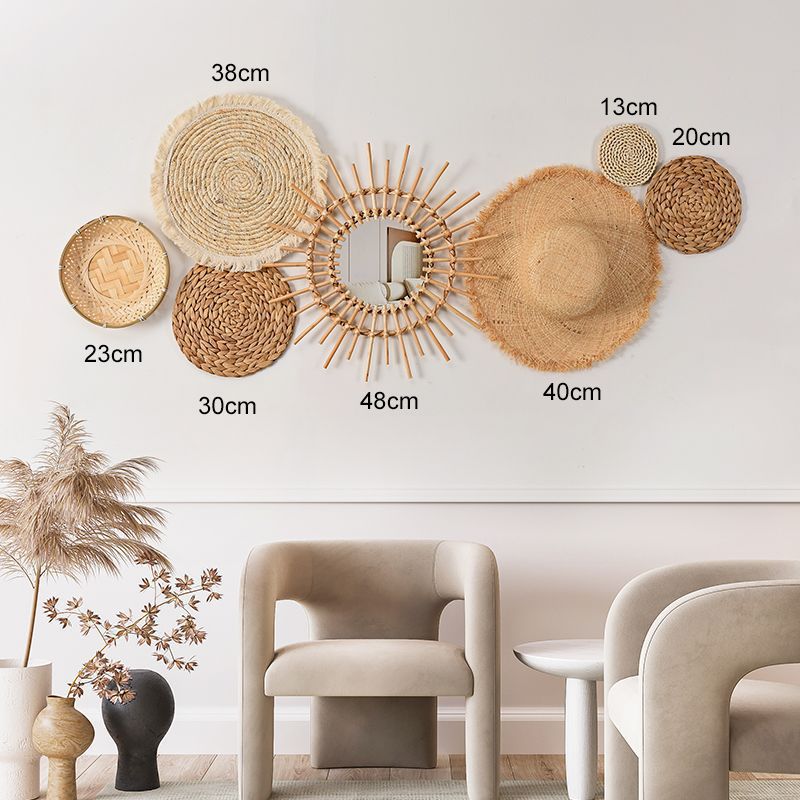 Woven Rattan Wall Decor