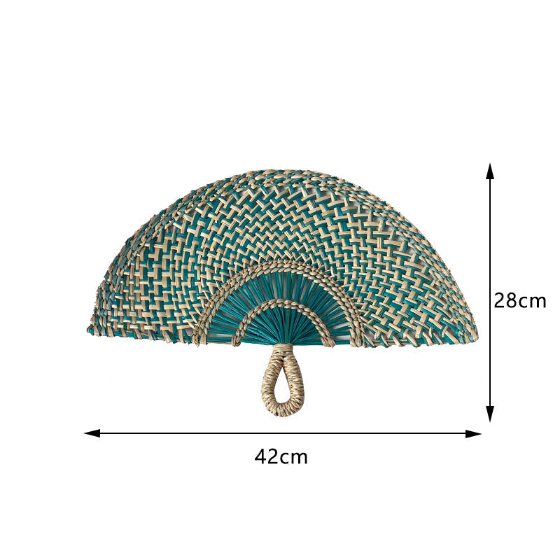 Rustic Seagrass Fan Wall Decor