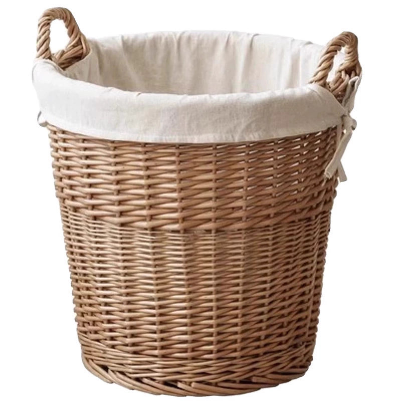 Willow dirty clothes basket laundry basket dirty clothes storage basket household clothes basket put clothes box basket dirty clothes basket artifact