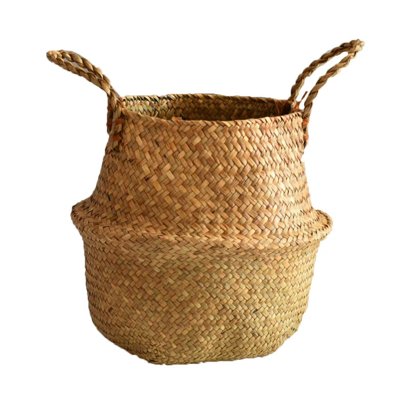 Nordic flowerpot ins large light luxury flower basket woven bird of paradise monstera special flowerpot extra large rattan flowerpot