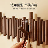 Round Folding Hook Wall Rack – Walnut