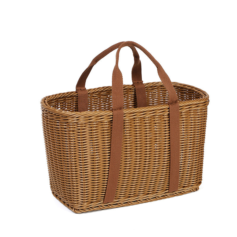 Handwoven Rattan Straw Bag for Summer