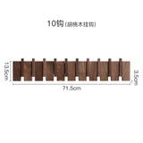 Entrance porch wall coat hook strong viscose free punch coat load-bearing rack piano key solid wood coat hook