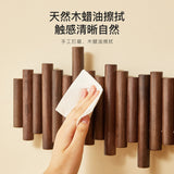 Round Folding Hook Wall Rack – Walnut