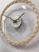 Boho Wicker Wall Clock
