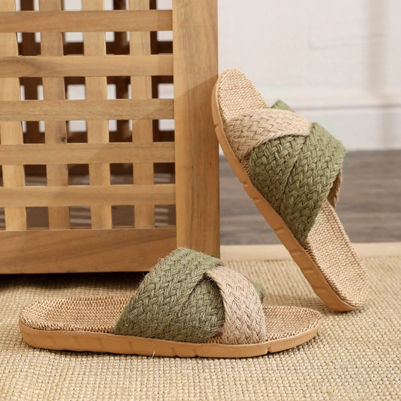 Woven Linen slippers