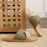 Woven Linen slippers