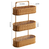 Rattan Organizer Counter Shelf