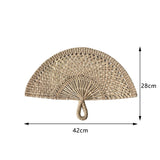 Rustic Seagrass Fan Wall Decor