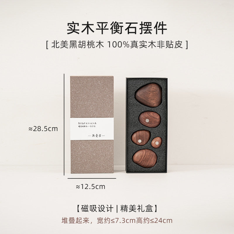 Solid Wood Balance Sculpture