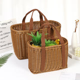 Handwoven Rattan Straw Bag for Summer