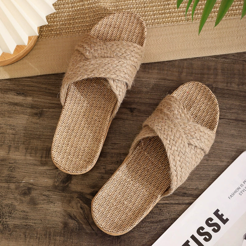 Woven Linen slippers