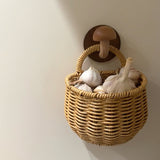Garlic Rattan Hanging Baskets