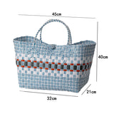 Large Rattan Picnic Tote Bag