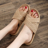 Woven Linen slippers
