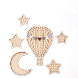 Rattan Moon & Star Wall Decor