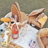 Picnic basket ins props net red supplies full set of outdoor willow rattan pastoral style bamboo basket with cover hand basket