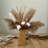 Boho Rattan Flower Vase