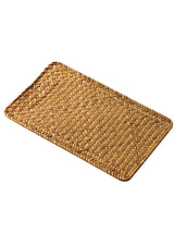Seaweed hand-woven anti-scald placemat, vintage coffee table mat, Chinese minimalist straw bowls, plates, tea coasters, heat-insulating mats
