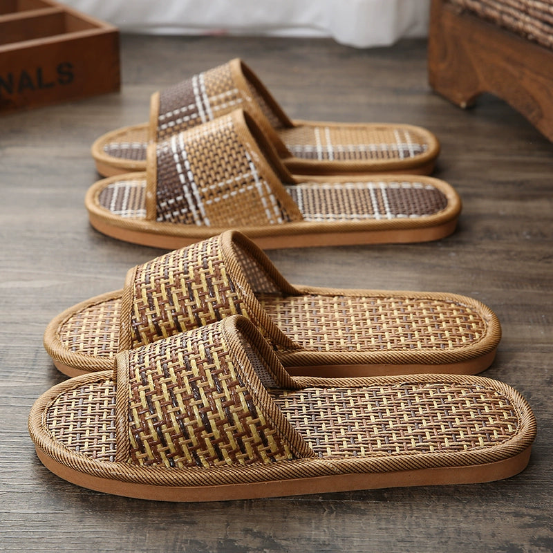 Rattan Straw Slippers