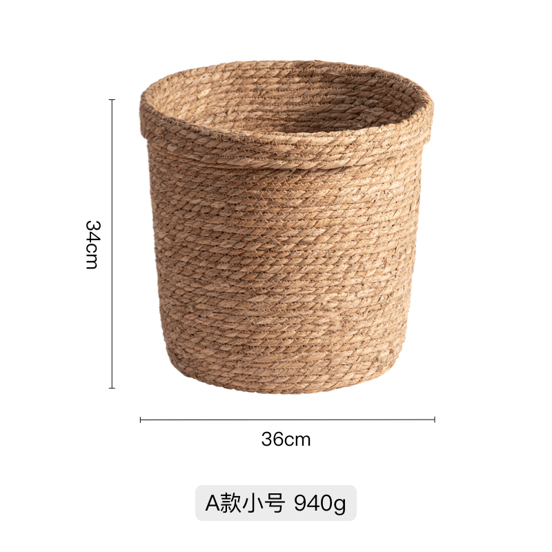 Japanese style rattan straw dirty clothes storage basket household dirty clothes basket dirty clothes basket weaving laundry basket storage basket