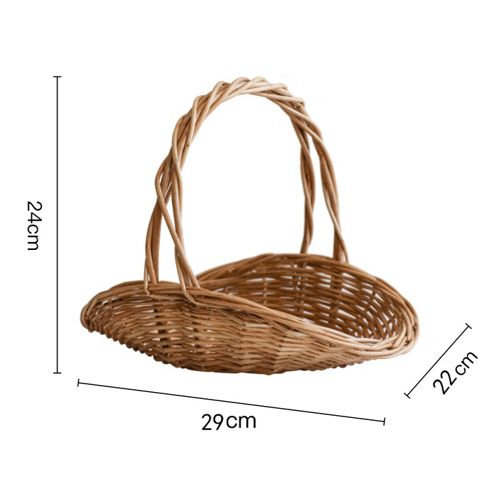 Handwoven Rattan Basket