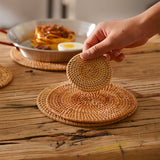 Handmade Rattan Coasters (Set of 6)