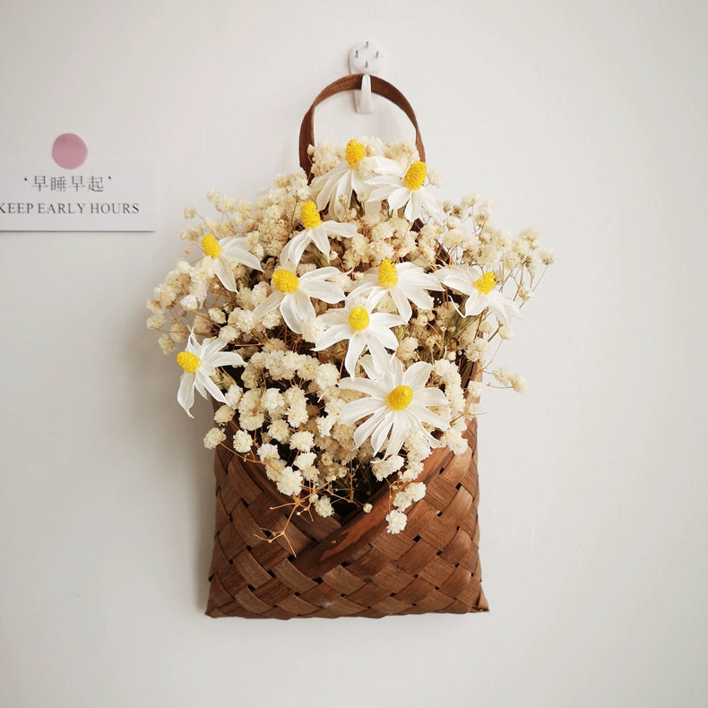 Woven Wall Flower Basket